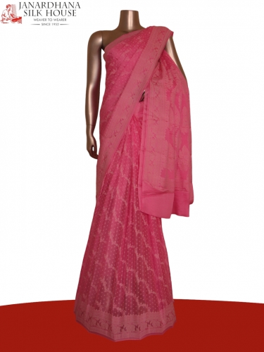 Thread Weave Pure Crepe Silk Saree